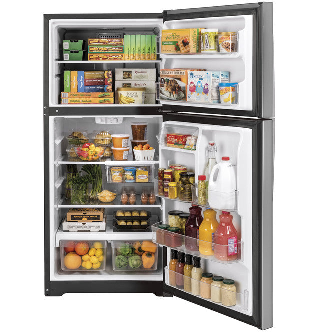 GE GTS22KYNRFS 21.9 Cu. Ft. Garage Ready Top-Freezer Refrigerator
