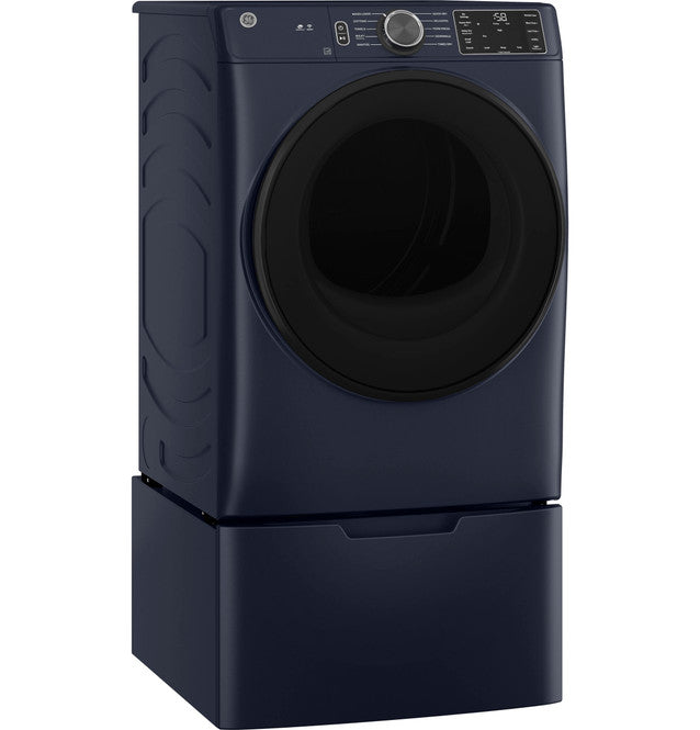 GE GFD55ESPRRS ENERGY STAR 7.8 cu. ft. Capacity Smart Front Load Electric Dryer with Sanitize Cycle