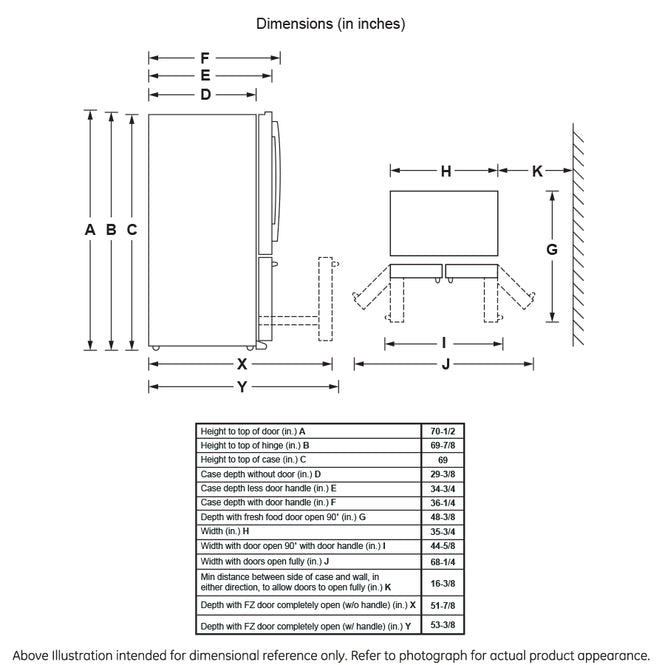 GE Profile PFE28KYNFS  ENERGY STAR 27.7 Cu. Ft. Fingerprint Resistant French-Door Refrigerator with Hands-Free AutoFill