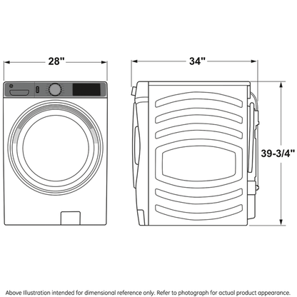 GE Profile PFW950SPTDS  5.3 cu. ft. Capacity Smart Front Load ENERGY STAR Steam Washer with Adaptive SmartDispense UltraFresh Vent System Plus with OdorBlock