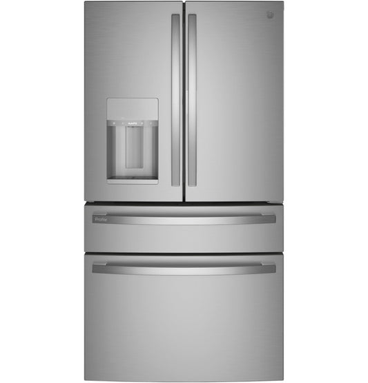 GE Profile PVD28BYNFS  ENERGY STAR 27.9 Cu. Ft. Smart Fingerprint Resistant 4-Door French-Door Refrigerator with Door In Door