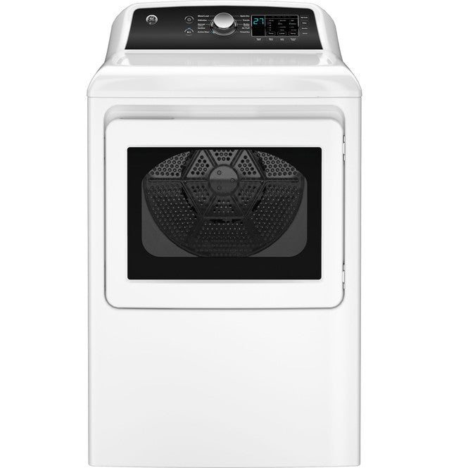 GE GTD58EBSVWS 7.4 cu. ft. Capacity Electric Dryer with Up To 120 ft. Venting and Sensor Dry