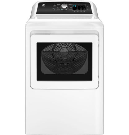 GE GTD58EBSVWS 7.4 cu. ft. Capacity Electric Dryer with Up To 120 ft. Venting and Sensor Dry