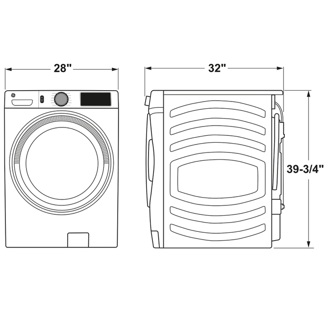 GE GFW550SSNWW ENERGY STAR 4.8 cu. ft. Capacity Smart Front Load  Washer with UltraFresh Vent System with OdorBlock and Sanitize w/Oxi