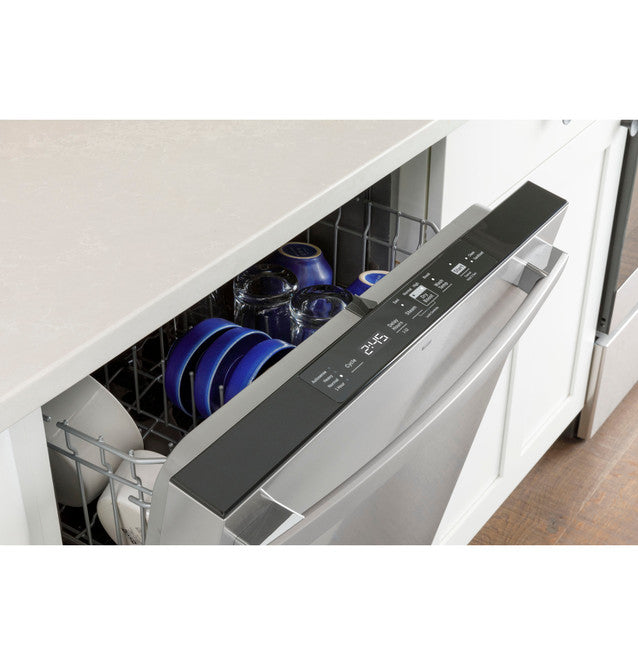 GE GDT550PMRES ENERGY STAR Top Control with Plastic Interior Dishwasher with Sanitize Cycle & Dry Boost