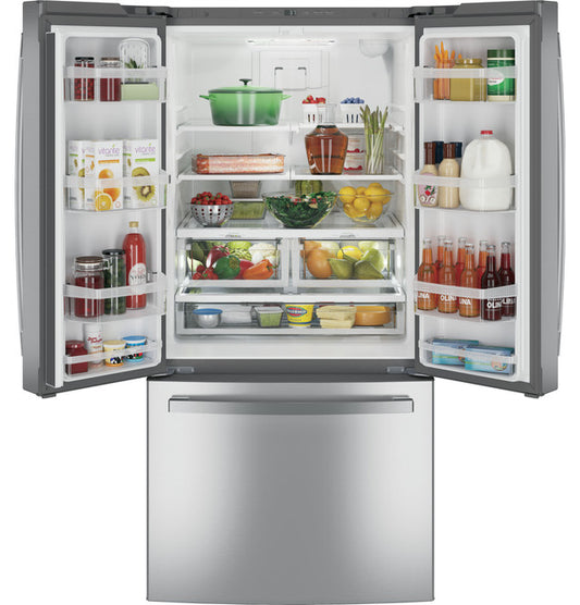 GE GNE25JYKFS ENERGY STAR 24.7 Cu. Ft. French-Door Refrigerator