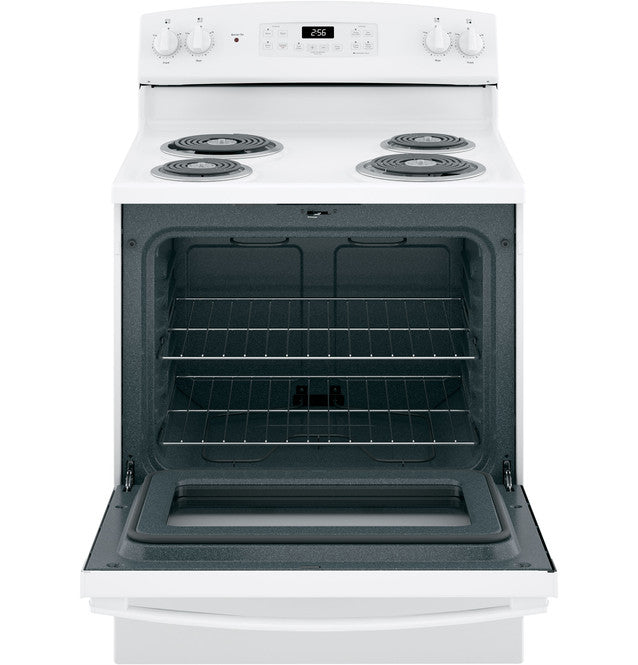 GE JB256DMWW ENERGY STAR 30" Free-Standing Self-Clean Electric Range