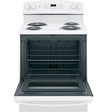 GE JB256DMWW ENERGY STAR 30" Free-Standing Self-Clean Electric Range