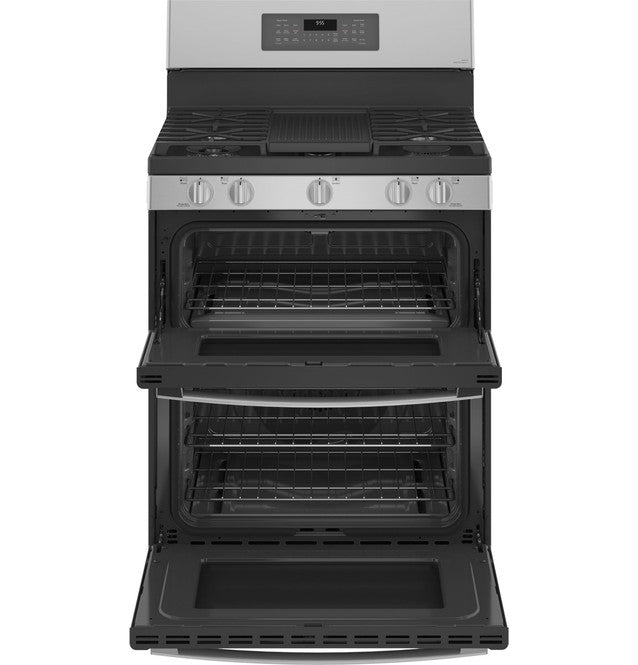 GE Profile PGB965YPFS  30" Free-Standing Gas Double Oven Convection Fingerprint Resistant Range with No Preheat Air Fry