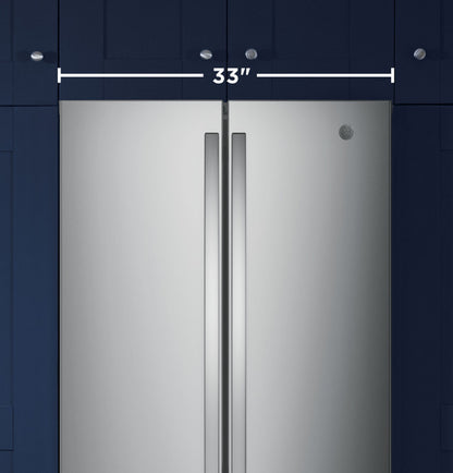 GE GNE25JYKFS ENERGY STAR 24.7 Cu. Ft. French-Door Refrigerator