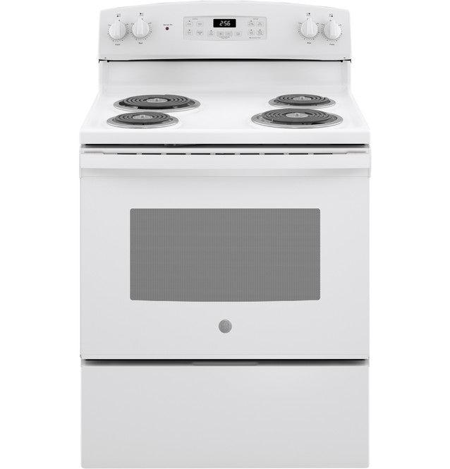 GE JB256DMWW ENERGY STAR 30" Free-Standing Self-Clean Electric Range