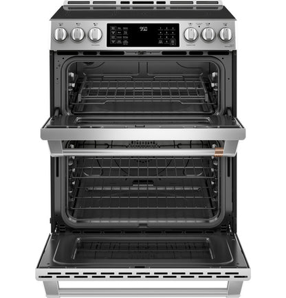 Cafe CHS950P2MS1 30" Smart Slide-In, Front-Control, Induction and Convection Double-Oven Range