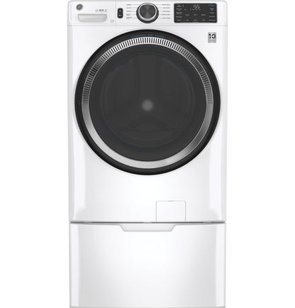 GE GFW550SSNWW ENERGY STAR 4.8 cu. ft. Capacity Smart Front Load  Washer with UltraFresh Vent System with OdorBlock and Sanitize w/Oxi