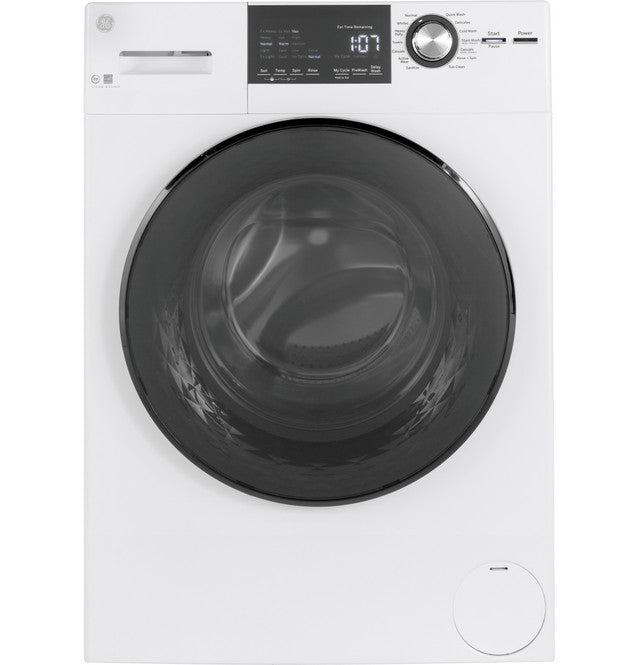 GE GFW148SSMWW ENERGY STAR 24" 2.4 Cu. Ft. Front Load Washer with Steam