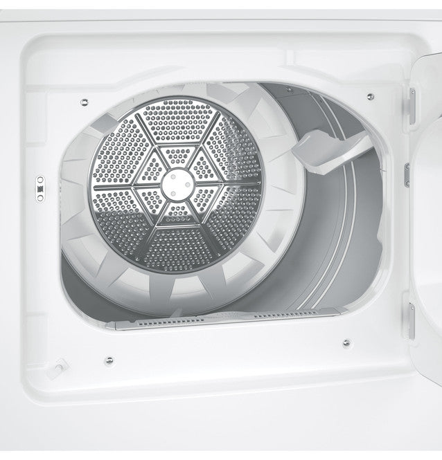 GE GTX33GASKWW 6.2 cu. ft. Capacity Gas Dryer with Up To 120 ft. Venting and Shallow Depth