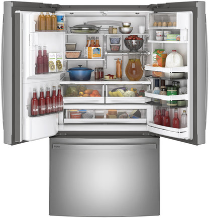 GE Profile PFE28KYNFS  ENERGY STAR 27.7 Cu. Ft. Fingerprint Resistant French-Door Refrigerator with Hands-Free AutoFill