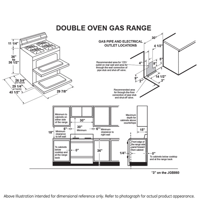 GE Profile PGB965YPFS  30" Free-Standing Gas Double Oven Convection Fingerprint Resistant Range with No Preheat Air Fry