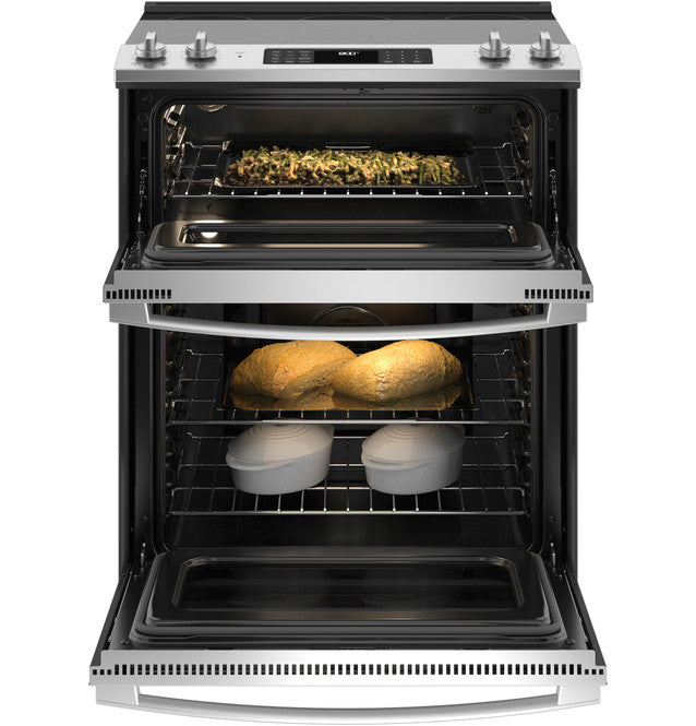 GE JSS86SPSS 30" Slide-In Electric Convection Double Oven Range