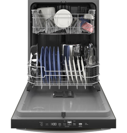 GE GDT550PMRES ENERGY STAR Top Control with Plastic Interior Dishwasher with Sanitize Cycle & Dry Boost