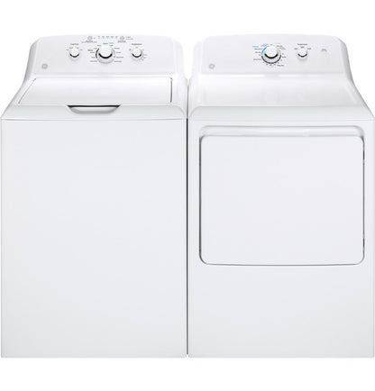 GE GTX33GASKWW 6.2 cu. ft. Capacity Gas Dryer with Up To 120 ft. Venting and Shallow Depth