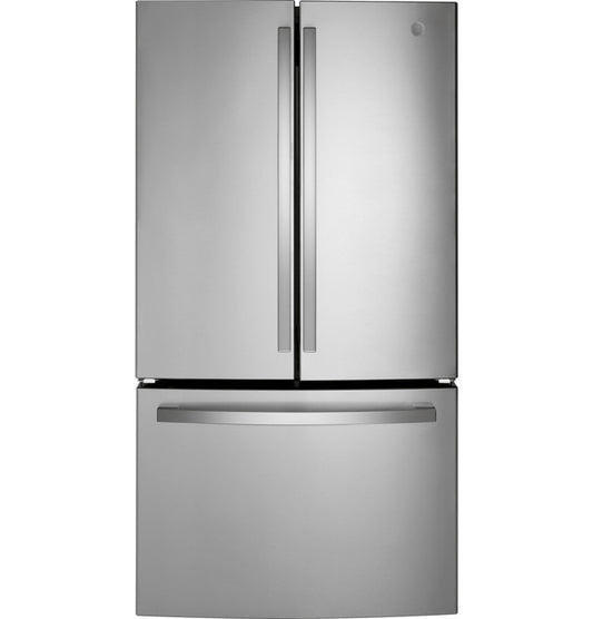 GE GNE27JYMFS ENERGY STAR 27.0 Cu. Ft. Fingerprint Resistant French-Door Refrigerator