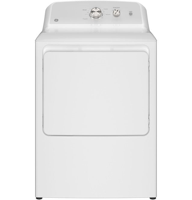 GE GTD38GASWWS 7.2 cu. ft. Capacity Gas Dryer with Up To 120 ft. Venting and Reversible Door