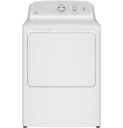 GE GTD38GASWWS 7.2 cu. ft. Capacity Gas Dryer with Up To 120 ft. Venting and Reversible Door