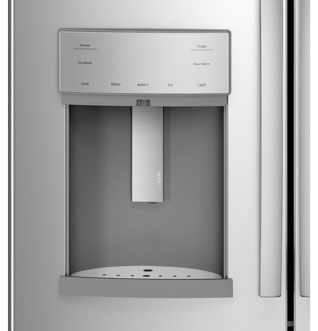 GE Profile PFE28KYNFS  ENERGY STAR 27.7 Cu. Ft. Fingerprint Resistant French-Door Refrigerator with Hands-Free AutoFill