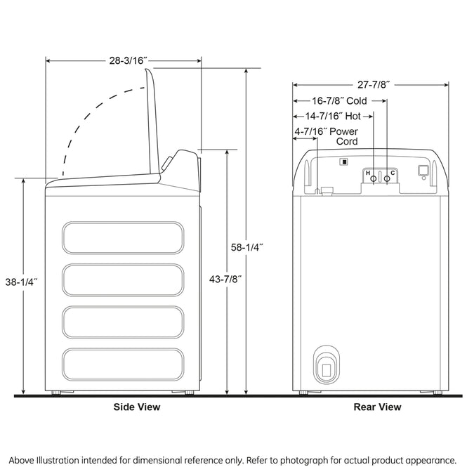 GE Profile PTW700BSTWS  ENERGY STAR 5.4 cu. ft. Capacity Washer with Smarter Wash Technology and FlexDispense