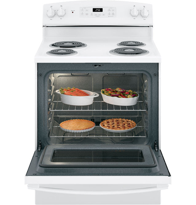 GE JB256DMWW ENERGY STAR 30" Free-Standing Self-Clean Electric Range