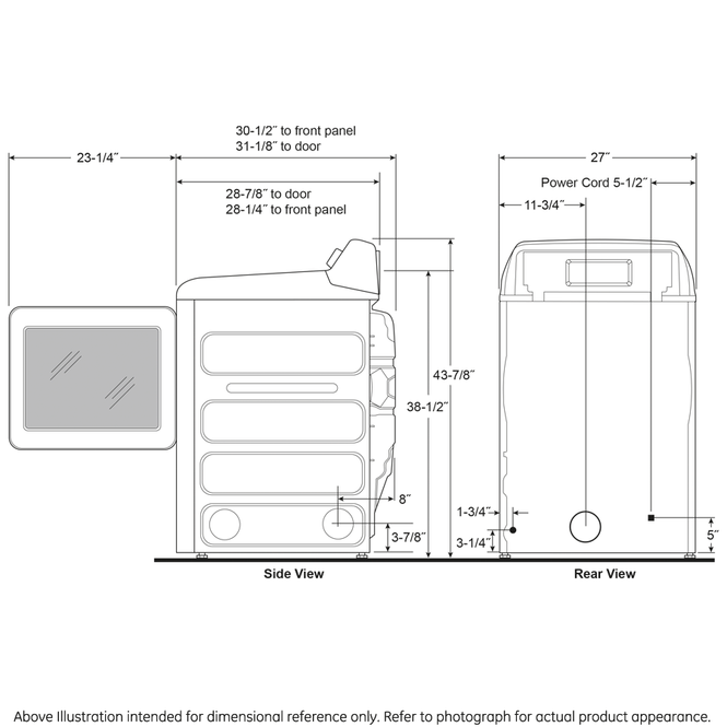 GE Profile PTD60EBPRDG  ENERGY STAR 7.4 cu. ft. Capacity aluminized alloy drum Electric Dryer with Sanitize Cycle and Sensor Dry