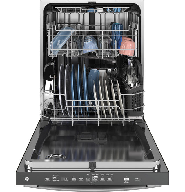 GE GDT670SYVFS ENERGY STAR Top Control with Stainless Steel Interior Dishwasher with Sanitize Cycle