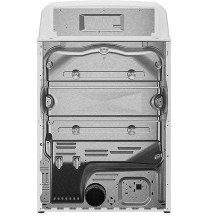 GE GTD38GASWWS 7.2 cu. ft. Capacity Gas Dryer with Up To 120 ft. Venting and Reversible Door