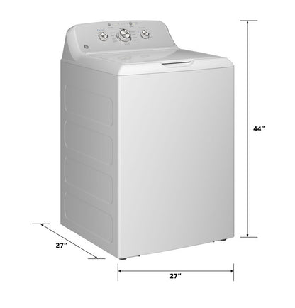 GE GTW385ASWWS 4.3 cu. ft. Capacity Washer with Stainless Steel Basket,Cold Plus and Water Level Control