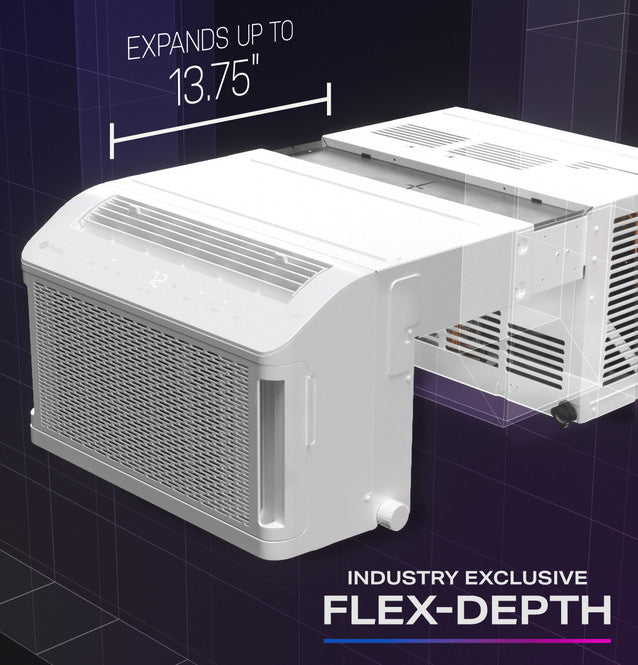 GE Profile PHNT12CC ClearView ENERGY STAR 12,200 BTU Inverter Smart Ultra Quiet Window Air Conditioner for Large Rooms up to 550 sq. ft.