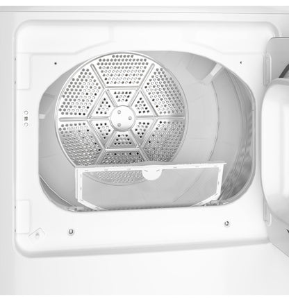 GE GTD48EASWWB 7.2 cu. ft. Capacity Electric Dryer with Up To 120 ft. Venting and Extended Tumble