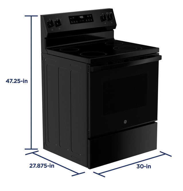 GE GRF400SVBB 30" Free-Standing Electric Range