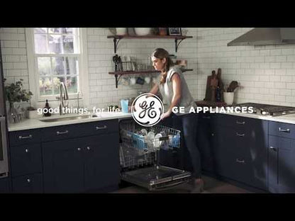 GE GDT550PMRES ENERGY STAR Top Control with Plastic Interior Dishwasher with Sanitize Cycle & Dry Boost