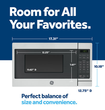 GE GCST07N1WSS 0.7 Cu. Ft. Capacity Countertop Microwave Oven